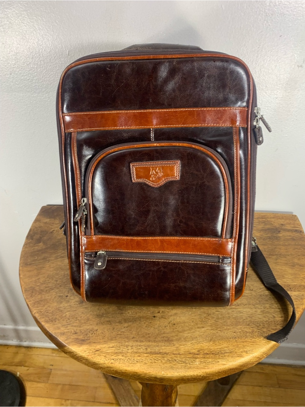 Mouflon large unisex leather backpack
